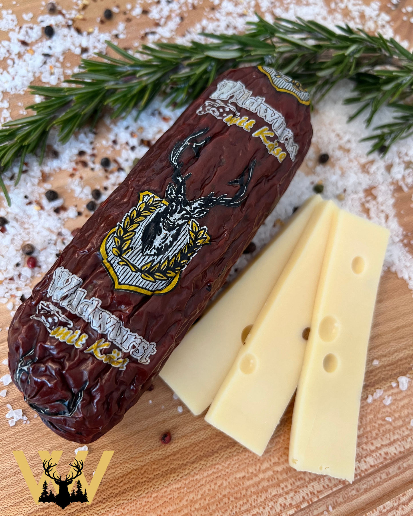 Weidmannswurst Punkerl mit Heumilch-Emmentaler