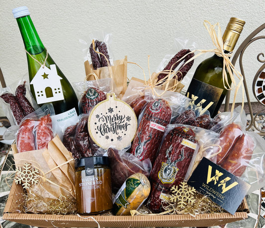 Weihnachtlicher Wildgeschenkkorb